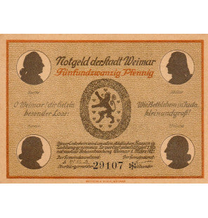 Weimar Set of 6 Notgelds
